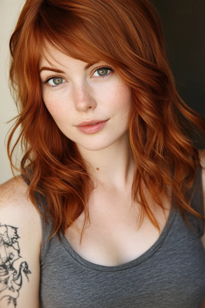 Curly Side Swept Hairstyle