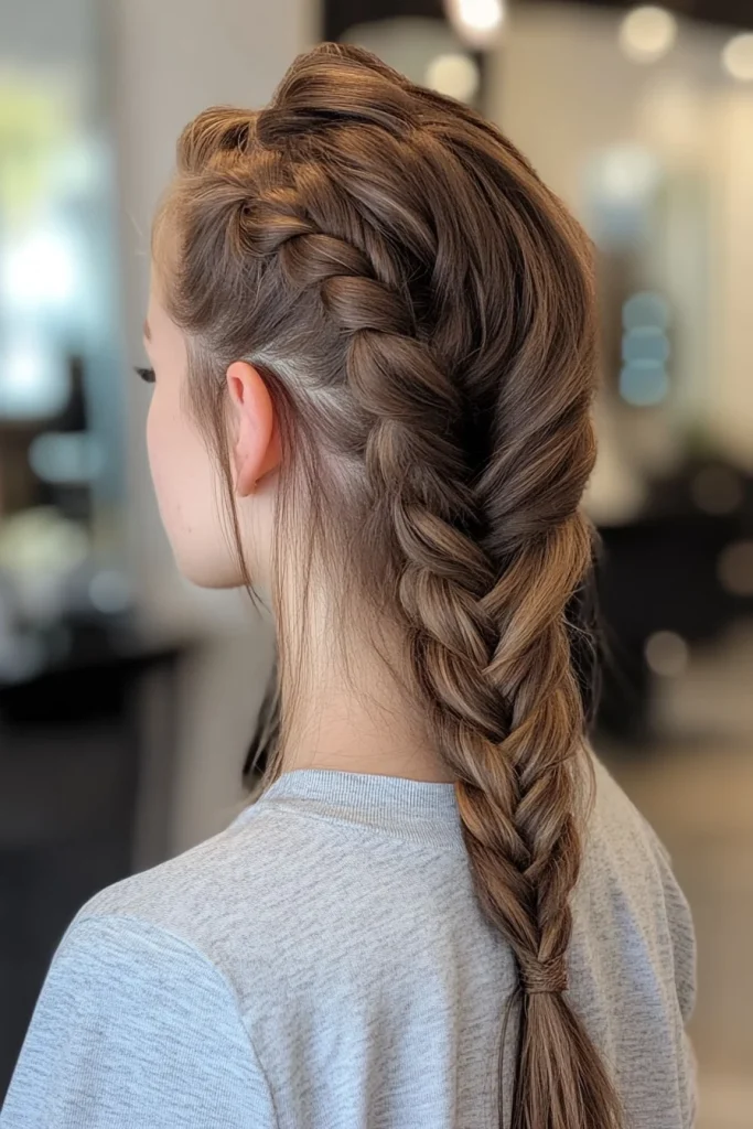 Half-Up French Braid