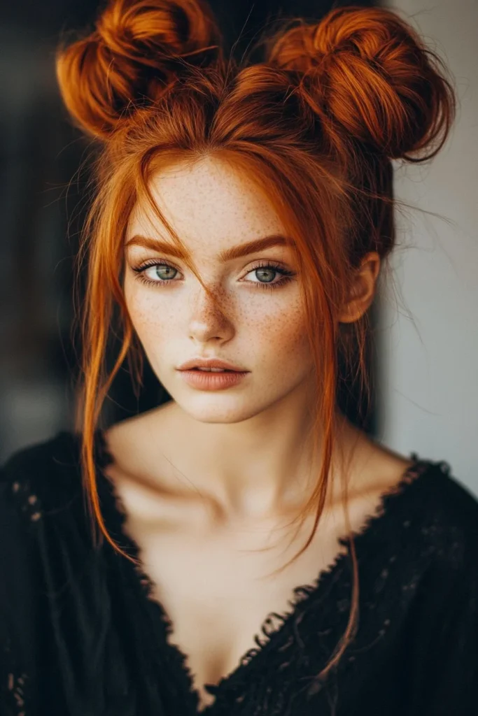 Half-Up Space Buns