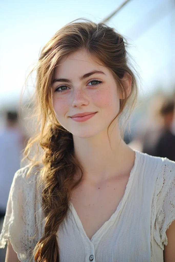 Messy French Braid