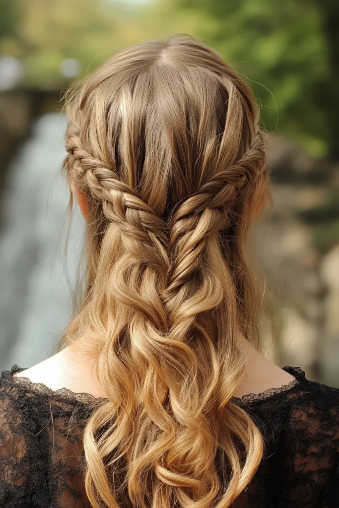 Waterfall French Braid