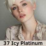icy platinum blonde hair
