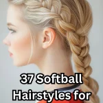 softball hairstyle
